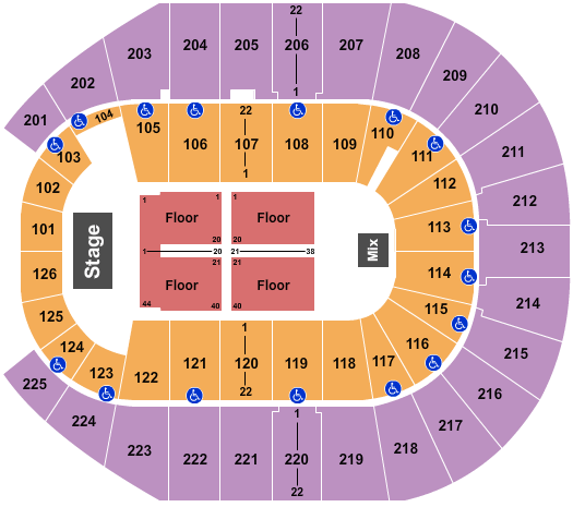 Robinson Center Little Rock Ar Seating Chart