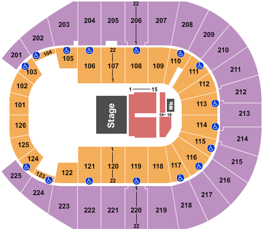 Simmons Bank Arena Joe Bonamassa Seating Chart