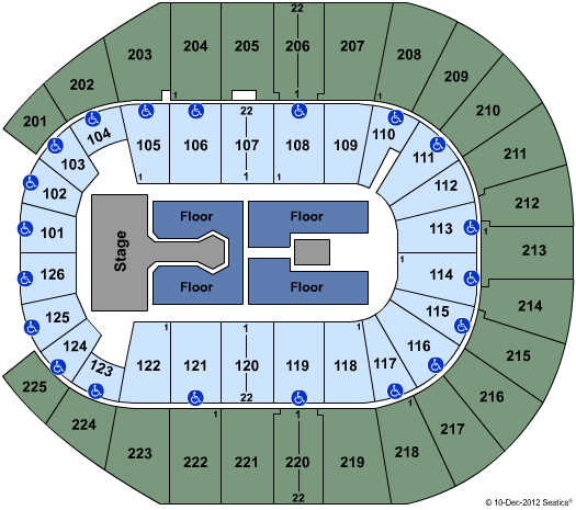 Simmons Bank Arena Justin Bieber Seating Chart