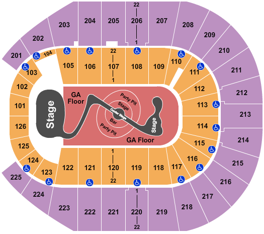 Simmons Bank Arena Justin Timberlake Seating Chart