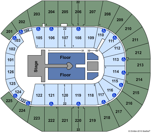 Simmons Bank Arena Kelly Clarkson Seating Chart
