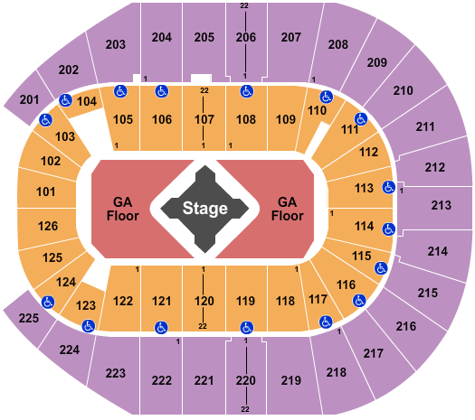 Simmons Bank Arena Metallica Seating Chart