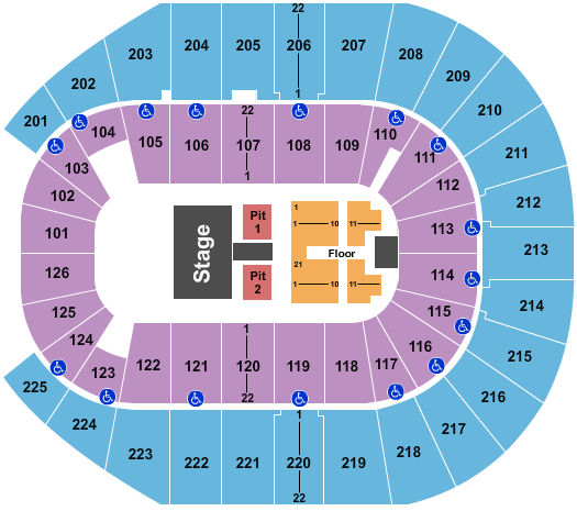 Simmons Bank Arena Miranda Lambert Seating Chart
