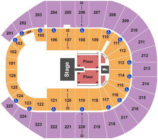 Simmons Bank Arena Styx Seating Chart