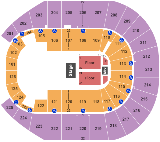 Verizon Arena Pbr Seating Chart