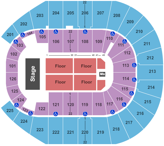Simmons Bank Arena Tom Petty Seating Chart