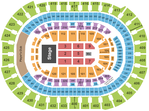Capital One Seating Chart For Concerts