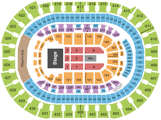 Capital One Arena End Stage 180 Seating Chart