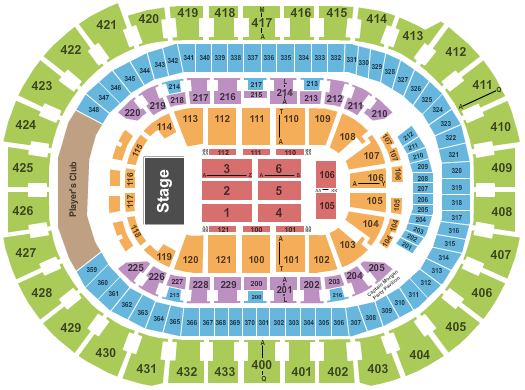 Capital One Arena End Stage Seating Chart