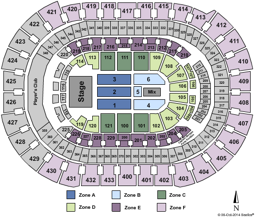 Capital One Arena End Stage Int Zone Seating Chart