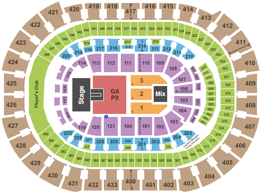 Capital One Arena Green Day Seating Chart