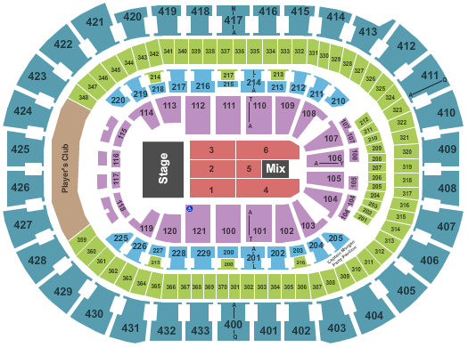 Verizon Center Arena Seating Chart