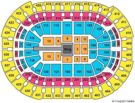 Capital One Arena UFC Live Seating Chart