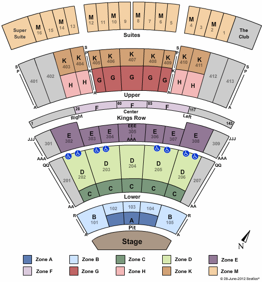 Texas Trust CU Theatre at Grand Prairie Radio City Christmas Zone Seating Chart