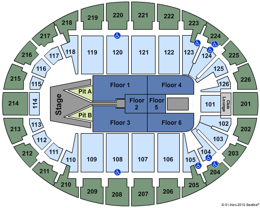 SNHU Arena Maroon 5 Seating Chart