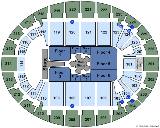SNHU Arena NKOTB Seating Chart