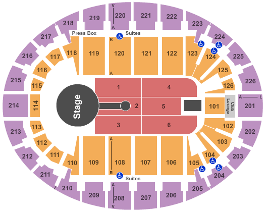 SNHU Arena Blake Shelton Seating Chart
