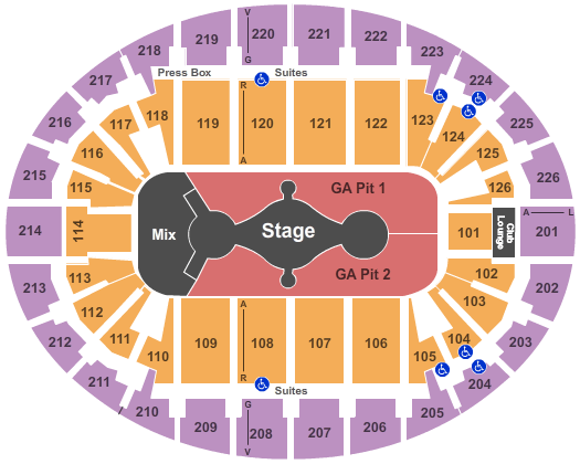 SNHU Arena Carrie Underwood Seating Chart