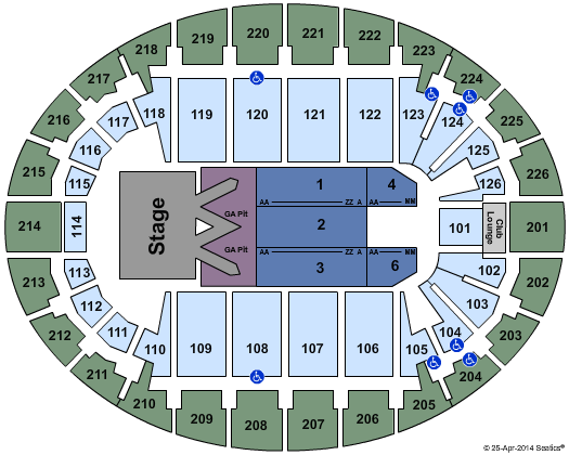 SNHU Arena Miranda Lambert Seating Chart