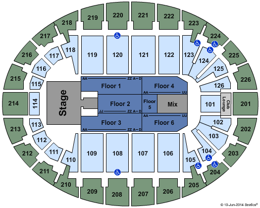 SNHU Arena Demi Lovato Seating Chart