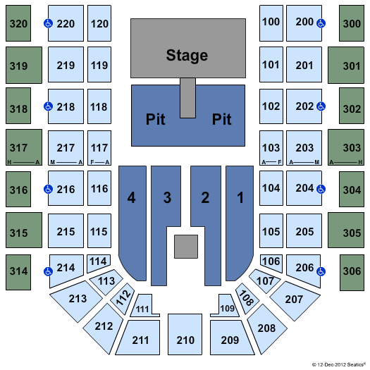 Mayo Clinic Health System Event Center Brantly Gilbert Seating Chart
