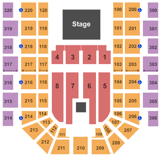 Mayo Clinic Health System Event Center End Stage Seating Chart