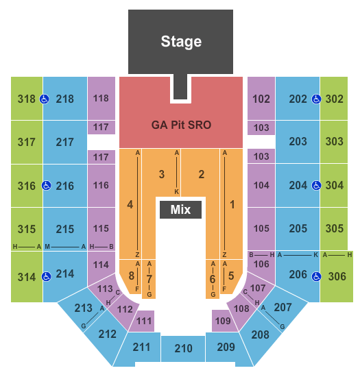 Mayo Clinic Health System Event Center Lee Brice Seating Chart