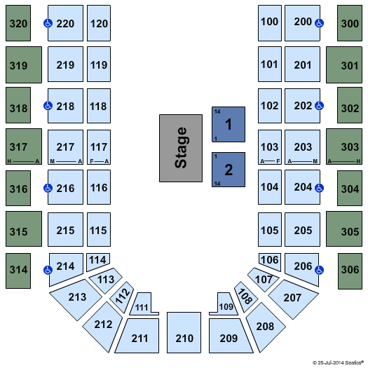 Mayo Clinic Health System Event Center Lorie Line Seating Chart