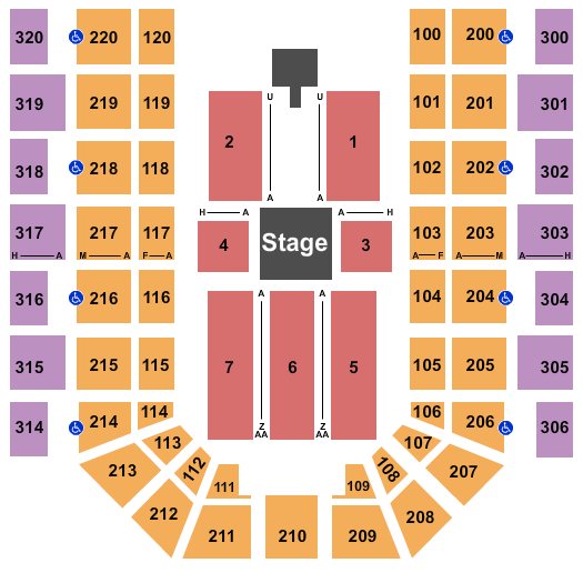 Mayo Clinic Health System Event Center WWE Seating Chart