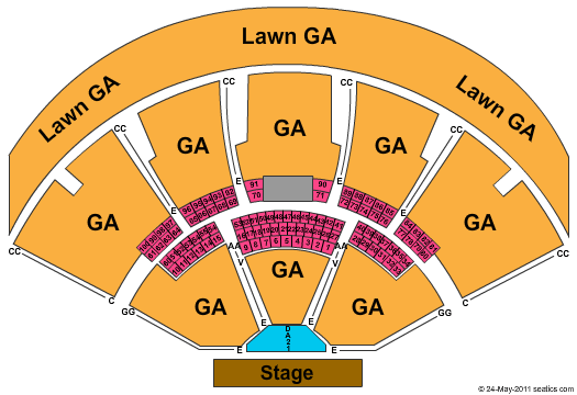 Ruoff Music Center Endstage GA Seating Chart