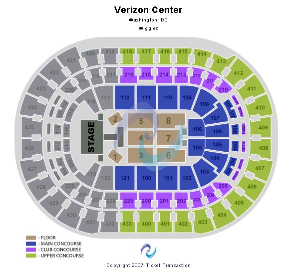 Capital One Arena Wiggles Seating Chart