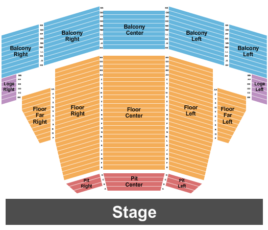 Crouse Performance Hall At Veterans Memorial Civic & Convention Center Seating Chart