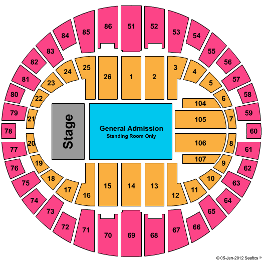 Arizona Veterans Memorial Coliseum Lupe Fiasco Seating Chart
