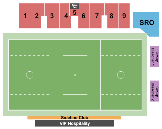 Veterans Memorial Stadium - Quincy Lacrosse Seating Chart