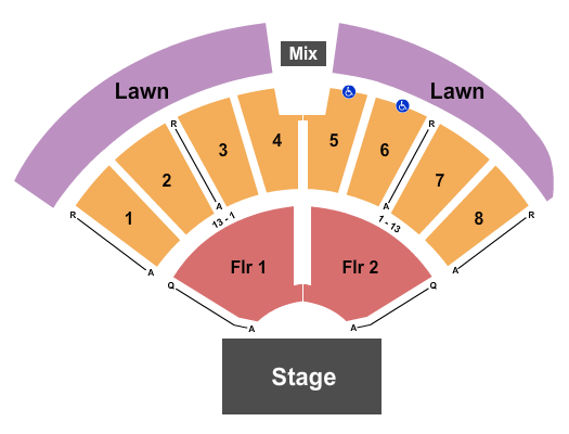 Vetter Stone Amphitheatre Endstage with Lawn Seating Chart