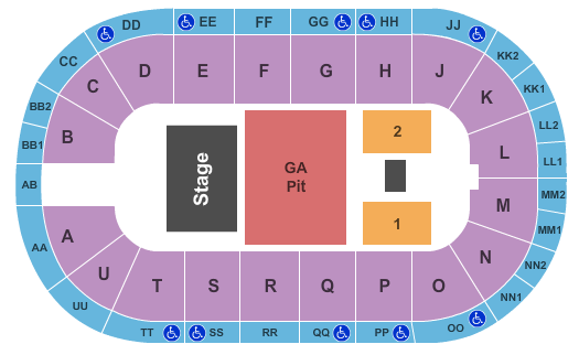 Viaero Event Center 3 Doors Down Seating Chart