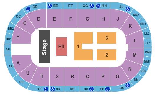 Viaero Event Center seating chart event tickets center