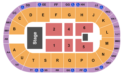 Viaero Event Center Beach Boys Seating Chart