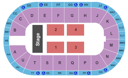 Viaero Event Center Chris Young Seating Chart