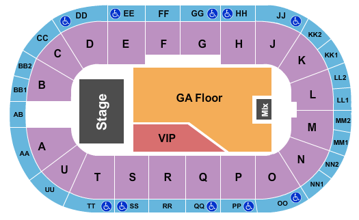 Viaero Event Center Cody Johnson Seating Chart