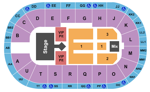 Viaero Event Center Cole Swindell Seating Chart