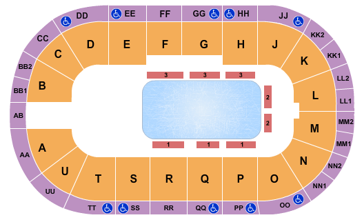 Viaero Event Center Disney On Ice Seating Chart