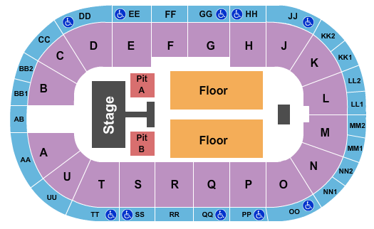 Viaero Event Center Old Dominion Seating Chart