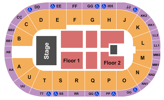 Viaero Event Center Parker McCollum Seating Chart