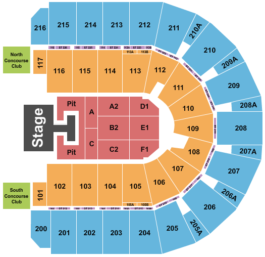 Vibrant Arena at The MARK Jordan Davis Seating Chart