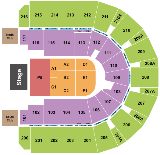 Vibrant Arena at The MARK Korn Seating Chart