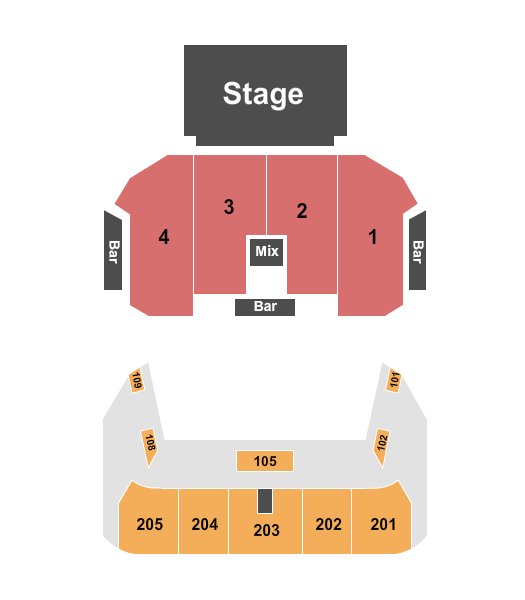 Vibrant Music Hall Next Event Seating Chart