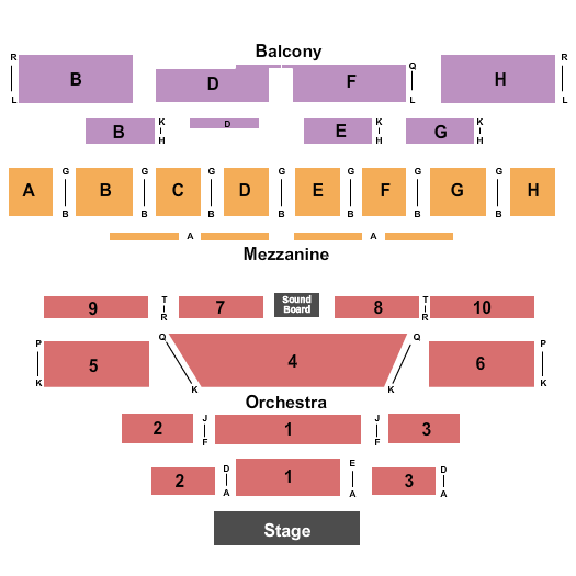 Vic Theatre End Stage Seating Chart