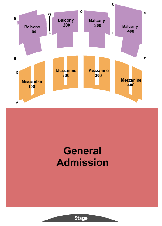 Vic Theatre Seating Map