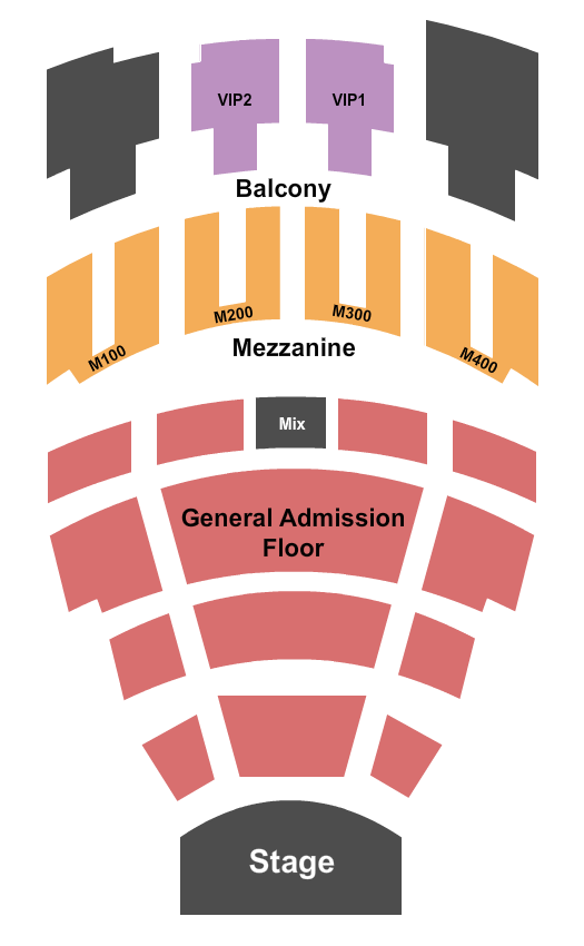 Vic Theatre Endstage GA Floor 3 Seating Chart
